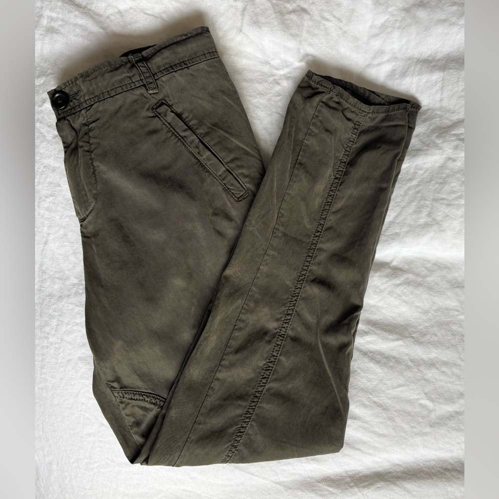 JAMES PERSE Cotton/Tencel Crop Pant, Drawstring, Size 0, Like New Condition